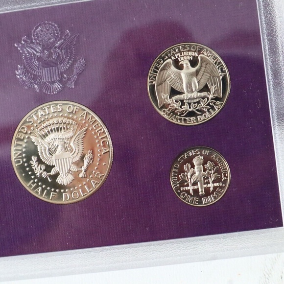 1990 US Proof Set S San Francisco In Display Case - Picture 4 of 5